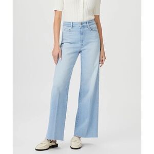 NWT Paige Anessa Wide-Leg Ankle Jeans Martini Light Wash Blue 29